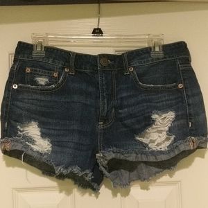 American Eagle Women's ripped jean shorts